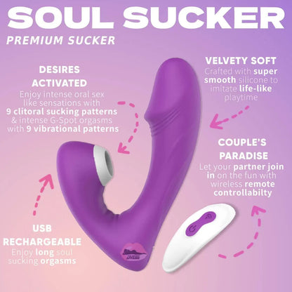 The Soul Sucker Sucking Vibrator (Remote)