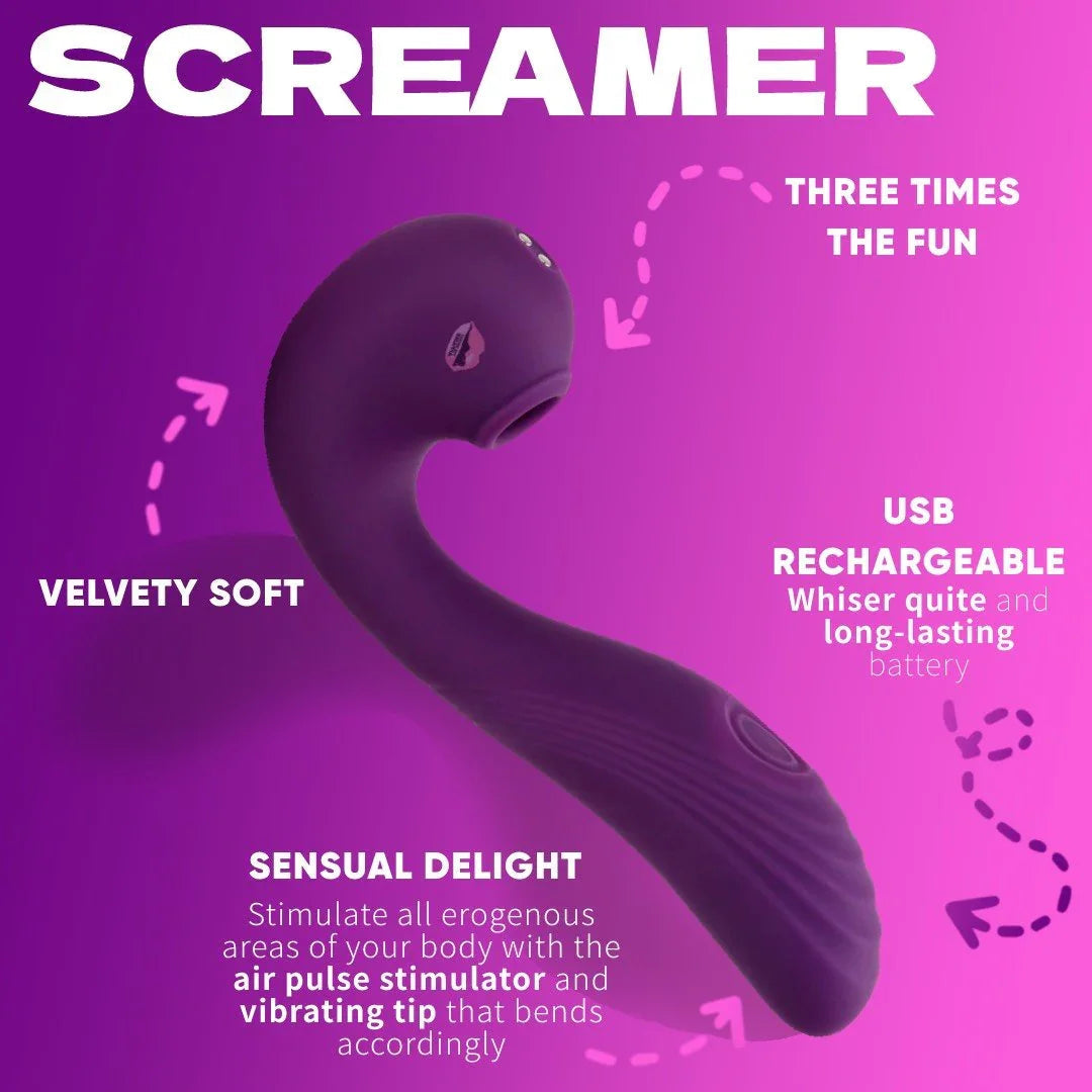The Screamer Sucking Vibrator